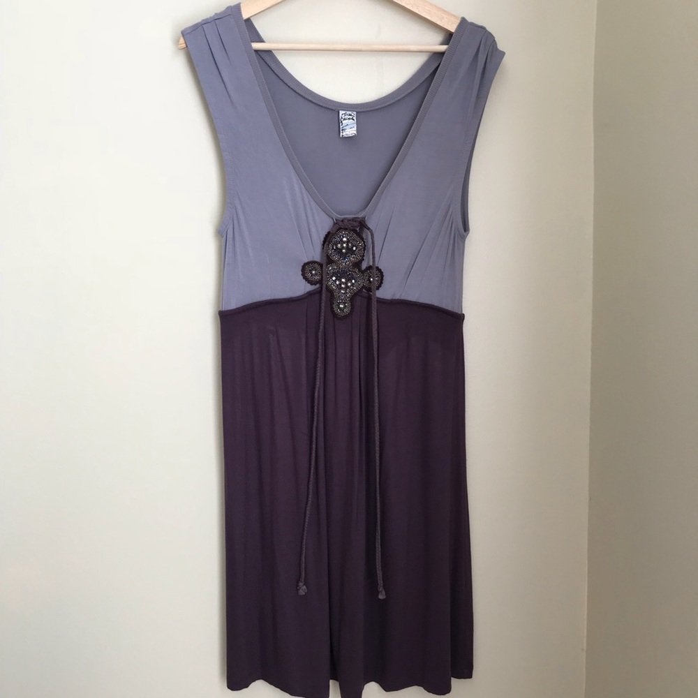 Free People purple embellished dress | 8